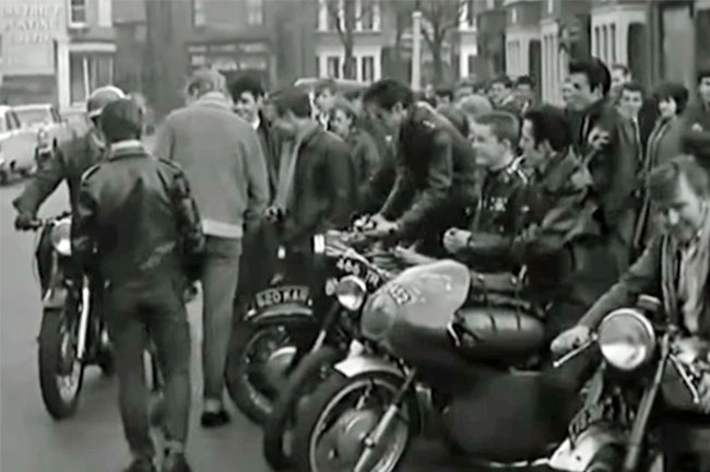 Mods at Brighton in the 1960s by Johnnie Taylor