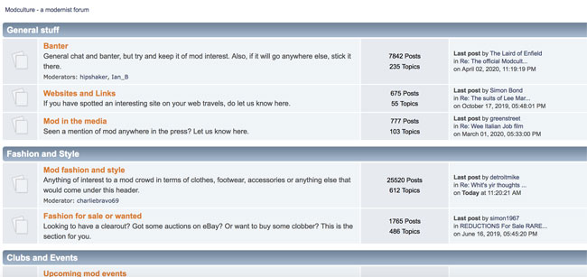 Where have the Modculture forums gone?