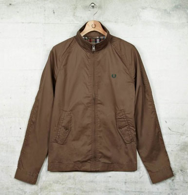 Fred Perry waxed Harrington jacket