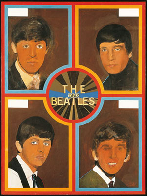 beatles Sir Peter Blake's The Beatles 1962 screenprint