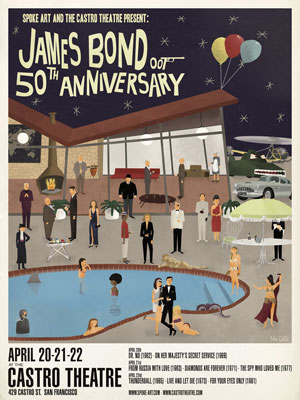 James Bond 50th anniversary posters by Max Dalton