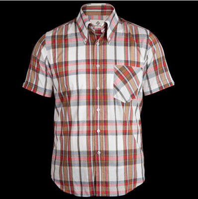 New window pane short-sleeved check shirts by Mikkel Rude