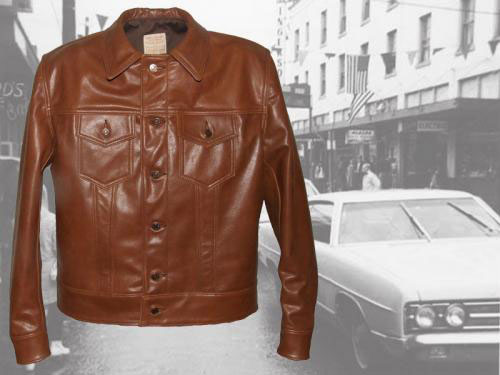 1960s Type 3 leather jean jacket