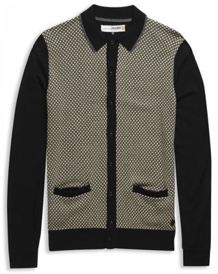 Plectrum by Ben Sherman 1960s-style cardigan