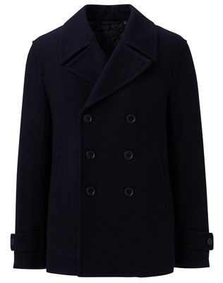 Uniqlo wool blend pea coat