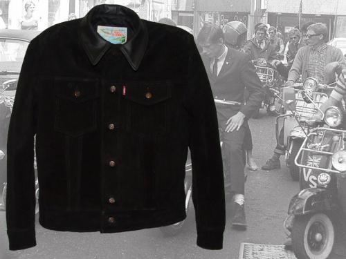 1960s Type 3 jean jacket in black suede at Aero