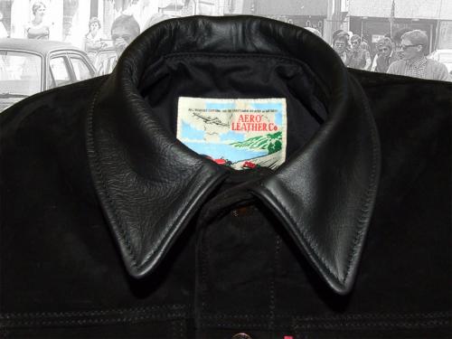 1960s Type 3 jean jacket in black suede at Aero