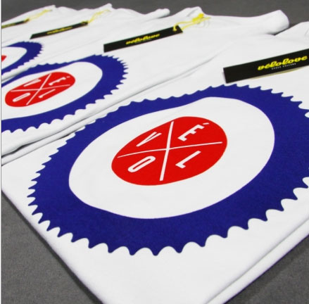 Chainring t-shirt by Velolove