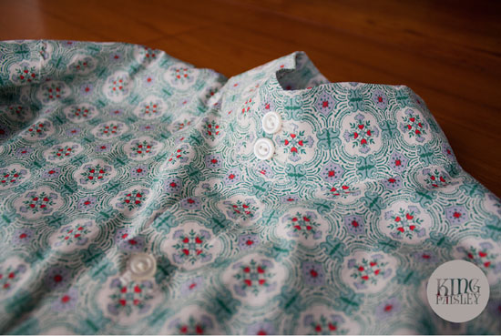 King Paisley 1960s-style custom shirts