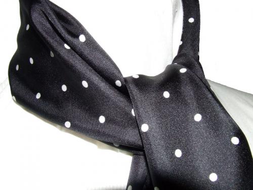 Polka dot silk scarves at Aero