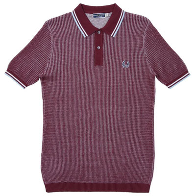 New Fred Perry textured knitted polo shirts - Modculture