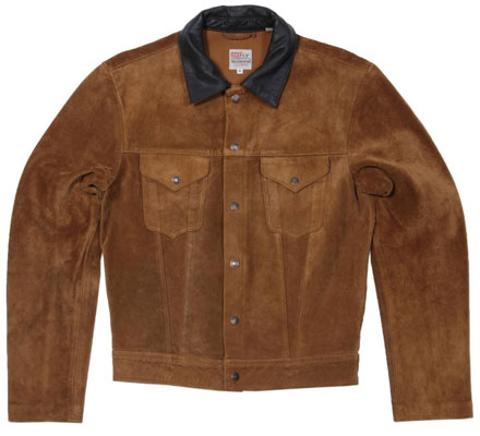 men's levi's suede trucker jacket