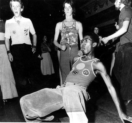 Northern Soul:  Northern Soul dancers at Wigan Casino, mid 1970s - JOHNSTON PRESS