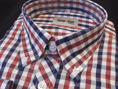 New in: 1960s-style gingham button-down shirts at Jump The Gun - Modculture