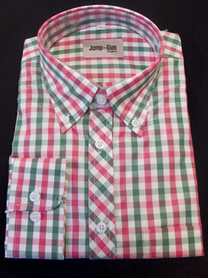 New in: 1960s-style gingham button-down shirts at Jump The Gun - Modculture