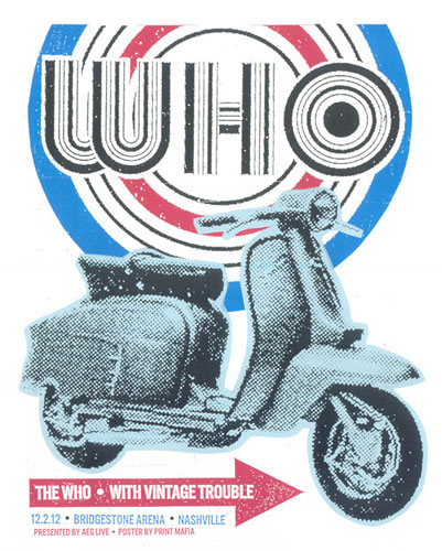 The Who Quadrophenia tour poster by Print Mafia