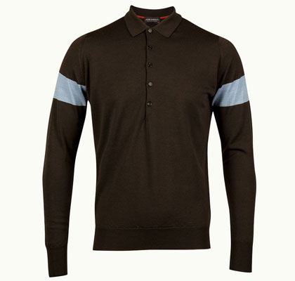 John Smedley Newstead long-sleeved polo shirts