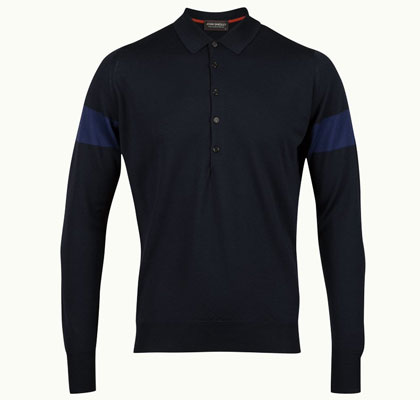 John Smedley Newstead long-sleeved polo shirts