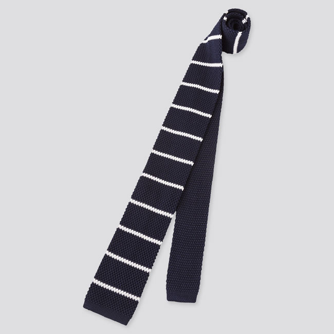 Silk knitted ties at Uniqlo now available