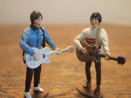 George Doswell-designed Small Faces miniature figures - as seen on Stanley Road album