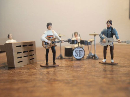 George Doswell-designed Small Faces miniature figures - as seen on Stanley Road album