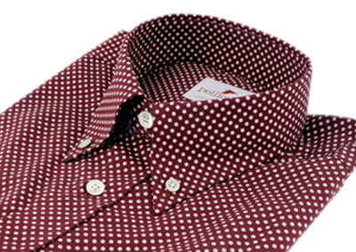 Slim-fit floral and polka dot button-downs at Pellicano