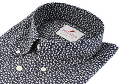Slim-fit floral and polka dot button-downs at Pellicano