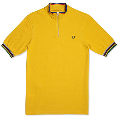 Fred Perry Bradley Wiggins Champion Tipped Cycling Shirt