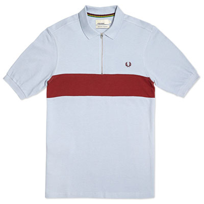 Fred Perry Bradley Wiggins Contrast Panel Cycling Shirt