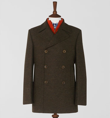 Jaeger Moss Green Peacoat