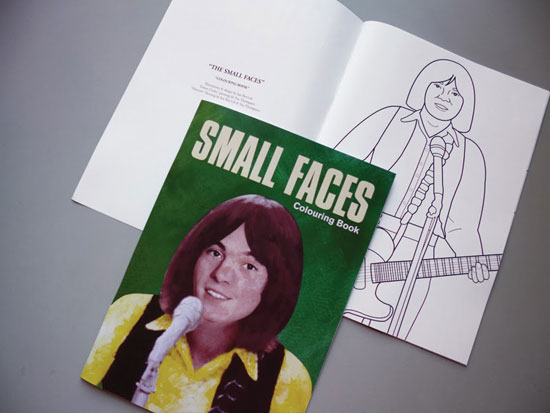 Limited edition Small Faces colouring book by Piper Gates Design