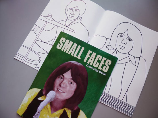 Limited edition Small Faces colouring book by Piper Gates Design