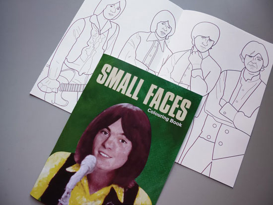 Limited edition Small Faces colouring book by Piper Gates Design