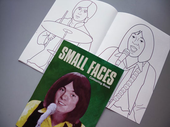 Limited edition Small Faces colouring book by Piper Gates Design