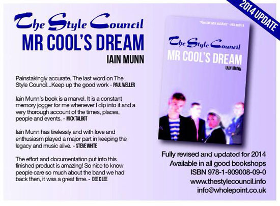 Coming soon: The Style Council: Mr Cool's Dream by Iain Munn updated for 2014