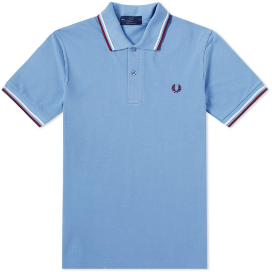 New colours: Fred Perry twin tipped polo shirts