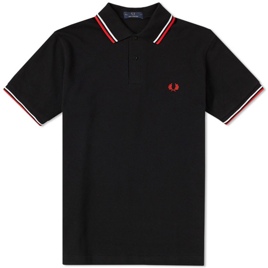 New colours: Fred Perry twin tipped polo shirts