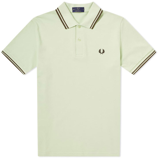 New colours: Fred Perry twin tipped polo shirts