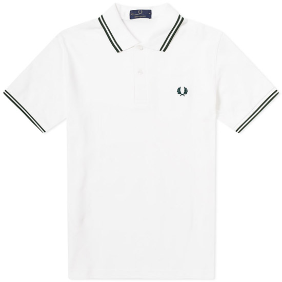 New colours: Fred Perry twin tipped polo shirts