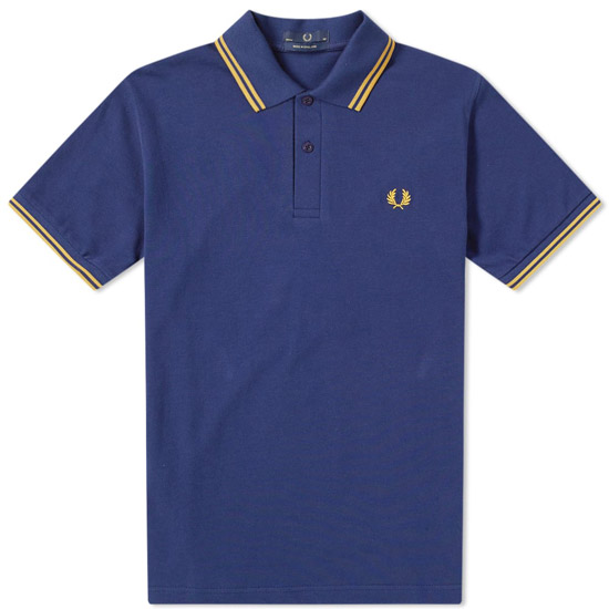 New colours: Fred Perry twin tipped polo shirts