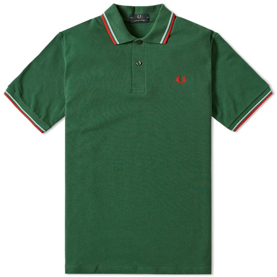 New colours: Fred Perry twin tipped polo shirts