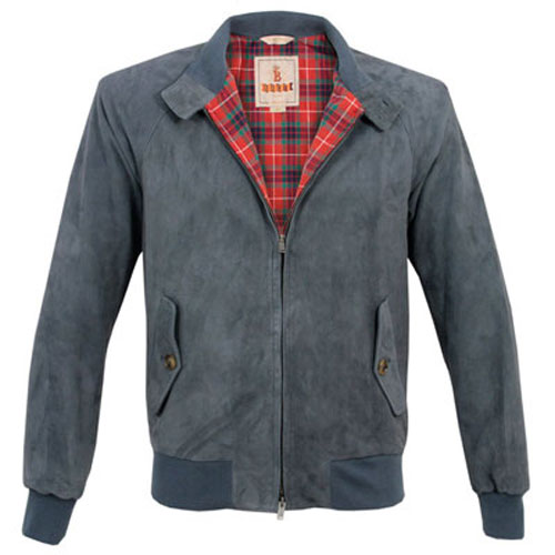 Baracuta G9 Harrington Jacket gets a premium suede issue for spring