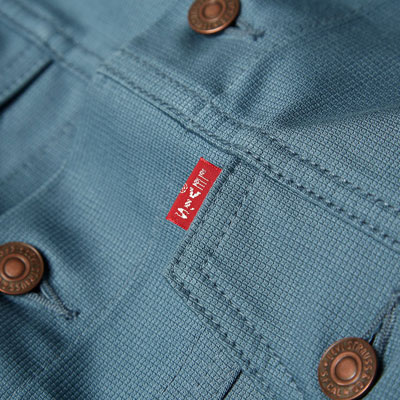 1960s Levi's Vintage Type III Trucker Jacket in blue Bedford cotton