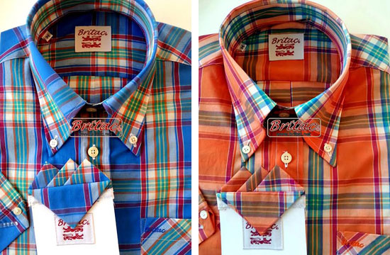 Britac short-sleeve button-down shirts - six new designs