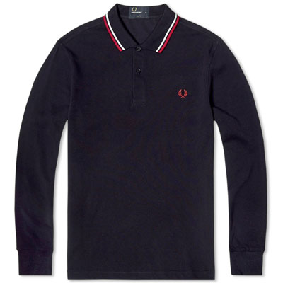 Fred Perry long-sleeved twin tipped polo shirts - three new colours