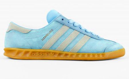 Adidas Hamburg trainers reissued in frost blue as a Size? exclusive ...