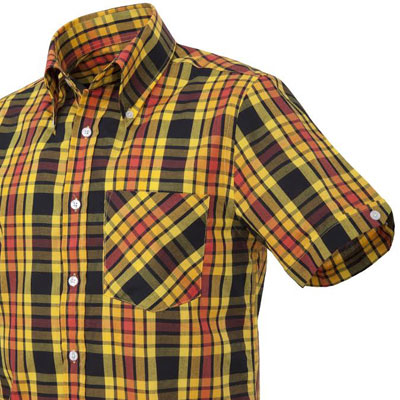 New Mikkel Rude window pane check button-down shirts now available