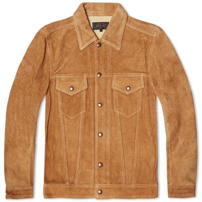 1960s-style Beams Plus Suede Type I Trucker Jacket