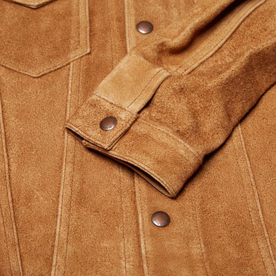 1960s-style Beams Plus Suede Type I Trucker Jacket