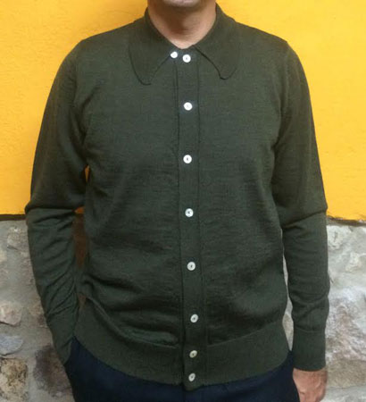 Limited edition merino wool buttoned knits from DNA Groove